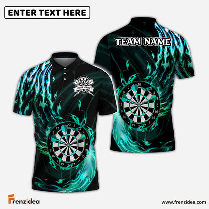 Frenzidea Darts Fire Claws Personalized Name, Team Name 3D Shirt (4 Colors)