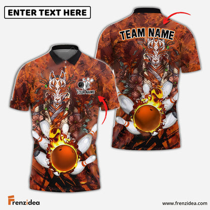 Frenzidea Bowling And Pins Fox Of Calamity Customized Name 3D Shirt (4 Colors)