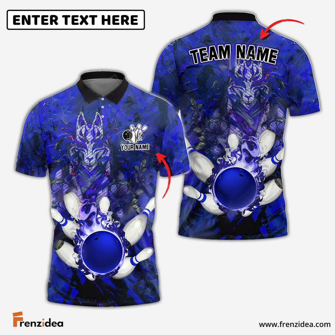 Frenzidea Bowling And Pins Fox Of Calamity Customized Name 3D Shirt (4 Colors)