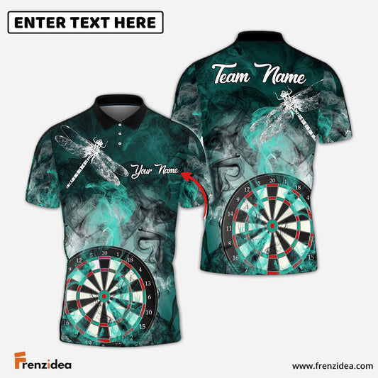 Frenzidea Darts Smoke Dragonfly Personalized Name, Team Name 3D Shirt (4 Colors)