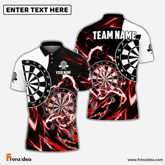 Frenzidea Thunder Impact Darts Personalized Name, Team Name 3D Shirt (6 Colors)