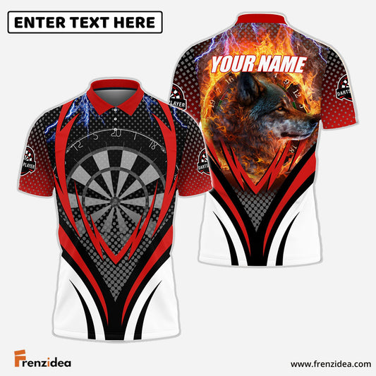 Frenzidea Wolf And Darts Personalized Name 3D Shirt
