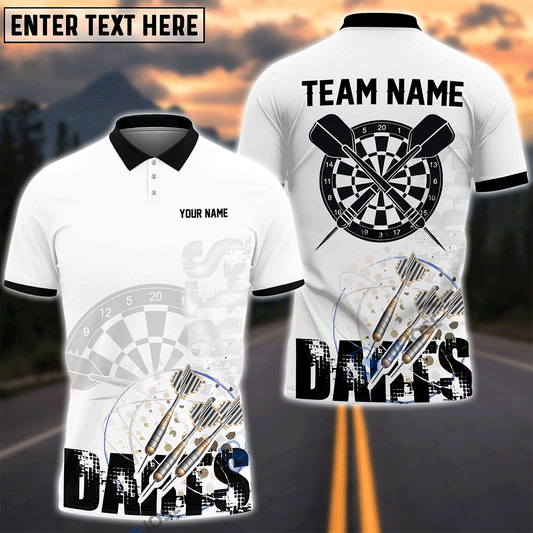 Frenzidea Darts Stylist Pro Personalized Name, Team Name 3D Shirt (4 Colors)