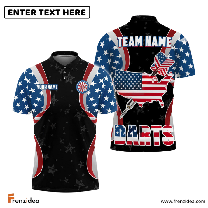 Frenzidea American Team Custom Darts Shirts And Team Name