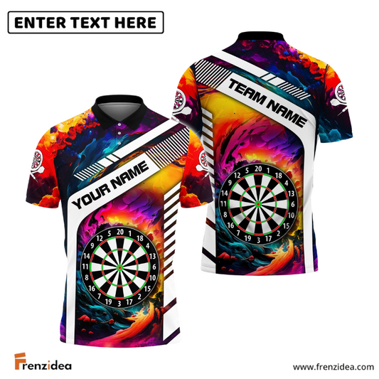 Frenzidea Rainbow Dart Board Personalized Name 3D Shirt