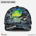 Frenzidea Mahi mahi Fishing Blue Kryptek Camo Personalized Cap