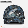 Frenzidea Salmon Fishing Blue Kryptek Camo Personalized Cap