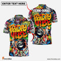 Frenzidea Bowling And Pins Friday Vibe Graffiti Street Style Customized Name, Team Name 3D Shirt (4 Colors)