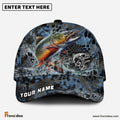 Frenzidea Trout Fishing Blue Kryptek Camo Personalized Cap