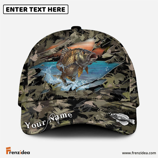 Frenzidea Panfish Fishing Lure Camouflage Personalized Cap