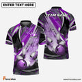 Frenzidea Bowling And Pins Dejavu Drift Multicolor Customized Name 3D Shirt ( 4 Colors )