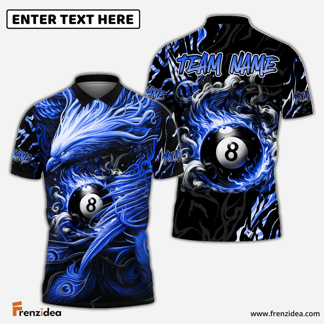 Frenzidea Billiards Ball 8 Phoenix Arisen Personalized Shirt (4 Colors)