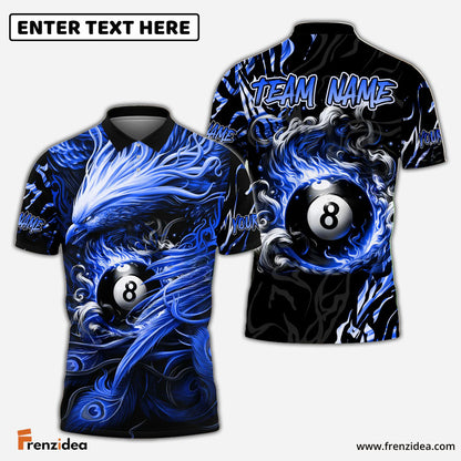 Frenzidea Billiards Ball 8 Phoenix Arisen Personalized Shirt (4 Colors)
