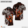 Frenzidea Magma Dragon Bowling Personalized Name, Team Name 3D Shirt (4 Colors)