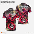Frenzidea Darts Phoenix Thunder Lightning Personalized Name, Team Name Shirt (4 Colors)