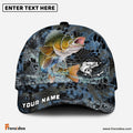 Frenzidea Walleye Fishing Blue Kryptek Camo Personalized Cap