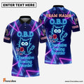 Frenzidea Bowling O.B.D - Obsessive Bowling Disorder Customized Name, Team Name 3D Shirt