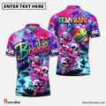 Frenzidea Bowling Skull Neon Graffiti Personalized Shirt