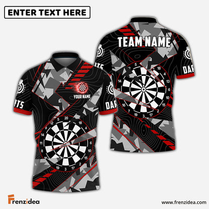 Frenzidea Darts Grunge Thunder Personalized Name, Team Name 3D Shirt (4 Colors)