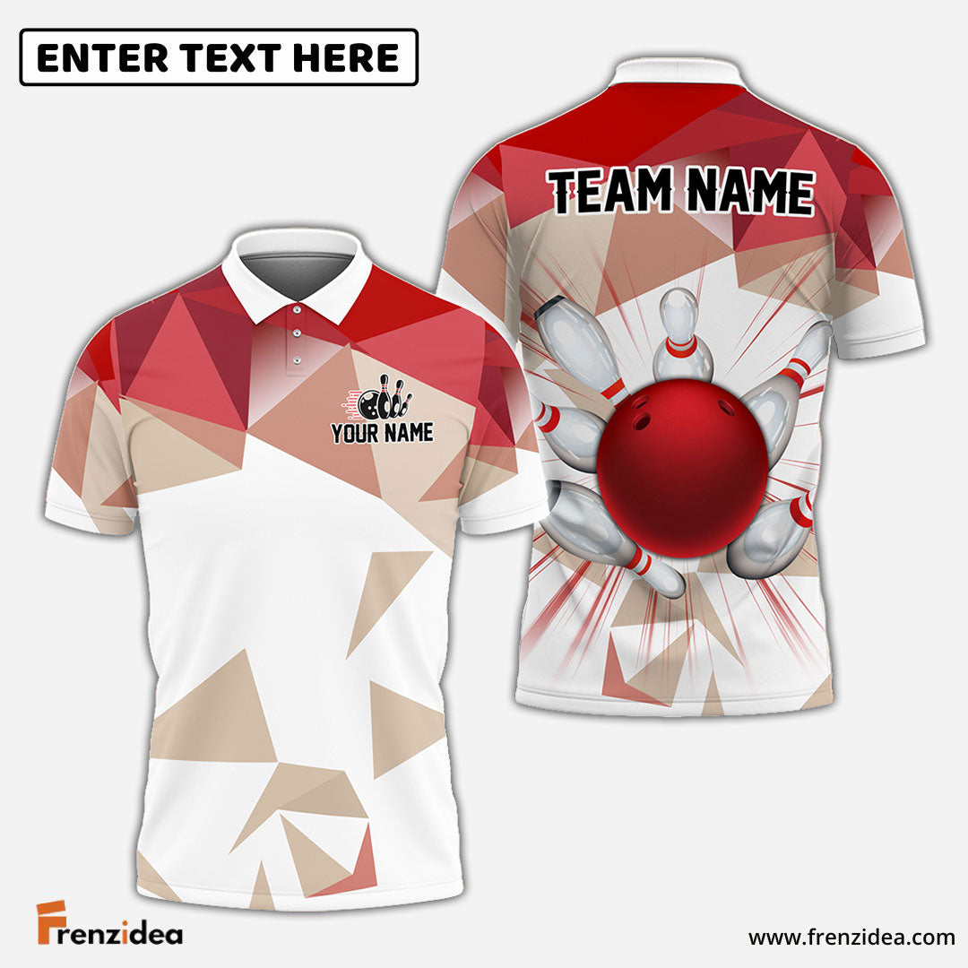 Frenzidea Bowling And Pins Move Out Da Way Customized Name 3D Shirt (4 Colors)