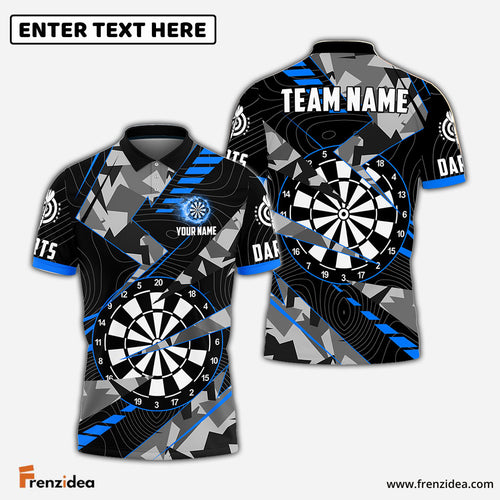 Frenzidea Darts Grunge Thunder Personalized Name, Team Name 3D Shirt (4 Colors)