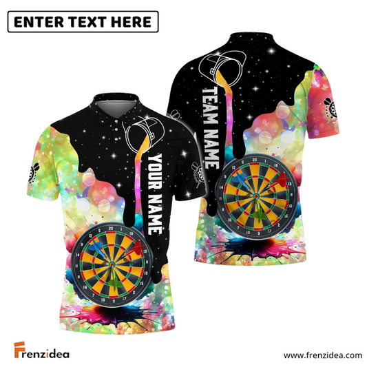 Frenzidea Rainbow Color DartBoard Personalized Name, Team Name 3D Shirt