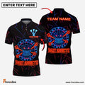 Frenzidea Darts Neon Dart Addicts Rage Style Personalized Name, Team Name Shirt (4 Colors)