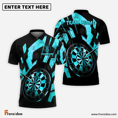 Frenzidea Darts Golden Precision Personalized Name, Team Name Shirt (6 Colors)