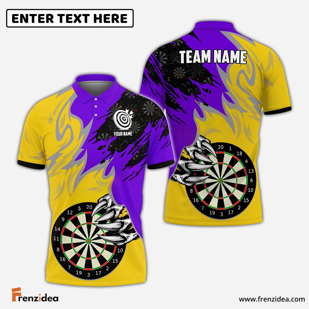 Frenzidea Darts Board Claws Of Devil Personalized Name, Team Name 3D Shirt (4 Colors)