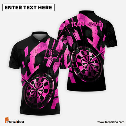 Frenzidea Darts Golden Precision Personalized Name, Team Name Shirt (6 Colors)