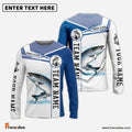 Frenzidea Chinook Salmon Fishing Customize Name And Team Name Tournament Shirts