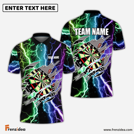 Frenzidea Darts Lightning Personalized Name 3D Shirt