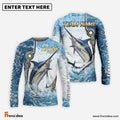 Frenzidea Marlin Fishing Golden Hook Graphic Sport Custom Name & Team Name 3D Shirts
