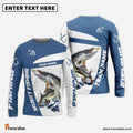 Frenzidea Musky Fishing Light Navy Sport Custom Name & Team Name 3D Shirts
