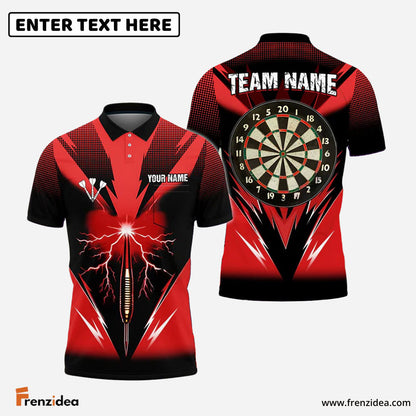 Frenzidea Darts Shocking Arrow Personalized Name, Team Name 3D Shirt (4 Colors)