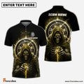 Frenzidea Darts Magic Skull Reaper Personalized Name Team Name Shirt (4 colors)