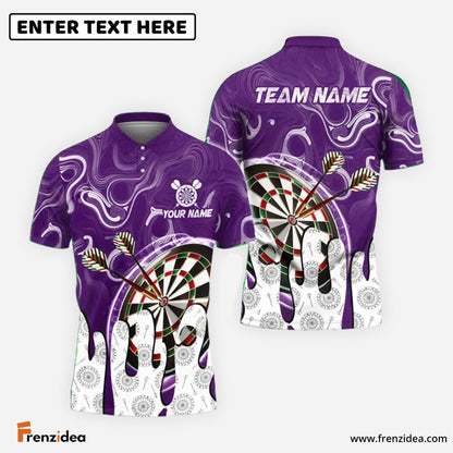 Frenzidea Darts Wave Pattern Personalized Name, Team Name Shirt (4 Colors)
