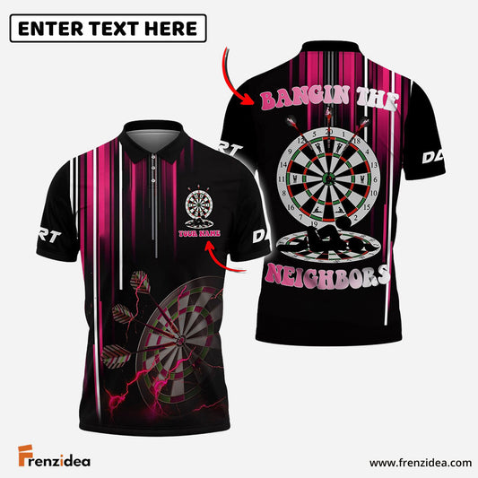 Frenzidea Darts Sexy Personalized Name 3D Shirt