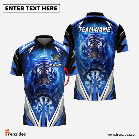 Frenzidea Darts Thunder Tiger Personalized Name, Team Name 3D Shirt